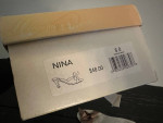 Nina women's shoes like new worn once to wedding straps and all