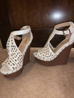 White Wedge Shoes