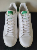 Adidas Stan Smith Men's Shoes White-Green, M20324, Size 9.5