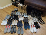 29 pairs of womens shoes and boots size 8.5-9
