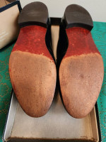 Florshiem Shoes mens size 8.5 black in Very Good Clean Condition