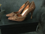 Women's Dress Holiday Party shoes heels wedges 3 pairs size 7.5 7 1/2
