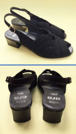 🇩🇪Ara Suede Leather Slingback Open Toe Shoes 8-1/2