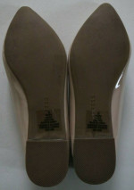 Never Worn Women's Size 6 Express Tan Patent Pointed-Toe Flats Shoes
