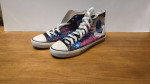 Super cool Doctor Who Tardis Dalek painted Japanese Converse-style shoes