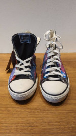 Super cool Doctor Who Tardis Dalek painted Japanese Converse-style shoes