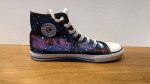 Super cool Doctor Who Tardis Dalek painted Japanese Converse-style shoes