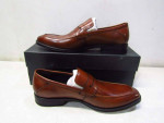 Asher Green Men's US 9.5 Loafer Dress Shoes Rust Cognac AG1295 - New