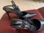 Black high heel shoes