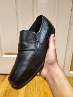 Men's Gallus Black Leather Dress Shoes