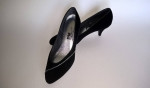 Womens shoes 7M black velvet PM Collection by 925 new unworn condition