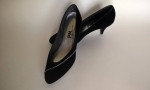 Womens shoes 7M black velvet PM Collection by 925 new unworn condition