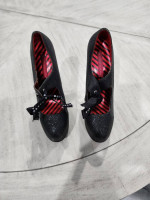 BORDELLO Black glitter shoes size 6