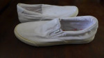 Used Lugz Men's White Canvas Boat Shoes Size 15