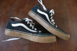 Vans Old Skool Sk8 Low Top Youth's Skate Shoes Size 3.5 Black
