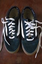Vans Old Skool Sk8 Low Top Youth's Skate Shoes Size 3.5 Black