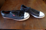 LEVIS 517002-09D ROB DENIM Men's Black/Denim Fabric Skate Shoes