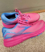 Brooks Ghost 15 womens shoes. ( Size: 9 ) Color: pink/blue. Limited Edition. New