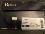 MENS BASS BROWN LEATHER TRIUMPH SHOES  SIZE 13D NEW IN BOX