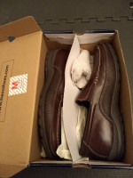MENS BASS BROWN LEATHER TRIUMPH SHOES  SIZE 13D NEW IN BOX