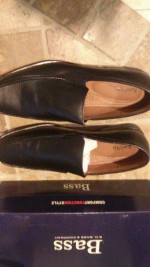 Bass Mens Black Butler Slip On Shoes Size 12 New In Box