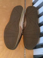 Sperry Top Sider Brown Gold Leather Dock Boat Shoes Size 5.5M Women's
