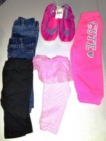 Assorted Girl's Baby Clothing - Pants and Water Shoes