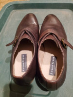 MEN'S DRESS SHOES SIZE 8 ASTON GREY COLLECTION LEATHER BROWN PRE-OWNED