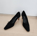 2 Super hot fasionable leather suede heel shoes in