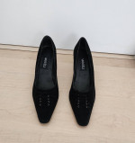 2 Super hot fasionable leather suede heel shoes in