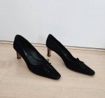 2 Super hot fasionable leather suede heel shoes in
