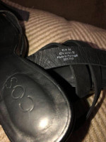 COS black leather shoes