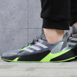 adidas X9000L4 Men's Running Shoes - Grey / White / Black, 9.5M, NEW