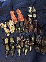 lot of womans shoes