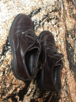 J Crew Mens Vera Gomma Brown Split Toe Lace Up Shoes Size 10.5