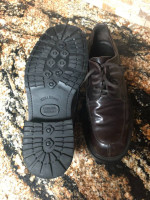 J Crew Mens Vera Gomma Brown Split Toe Lace Up Shoes Size 10.5