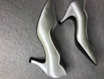 Women’s white wedding or formal shoes, dyeable, Size 6.5