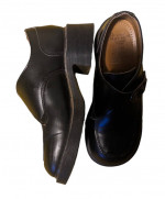 Doctor Marten Unisex Black Shoes with Side Buckle Mens 5/Womens7