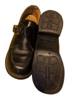 Doctor Marten Unisex Black Shoes with Side Buckle Mens 5/Womens7