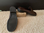 Brown Aerosoles "Sweet Clean" Slip-on Leather 7.5M Mule Heeled Shoes