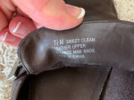 Brown Aerosoles "Sweet Clean" Slip-on Leather 7.5M Mule Heeled Shoes