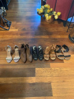 FIVE PAIR OF SHOES, SIZE 9, ONE 9.5 SHOE LOT #2