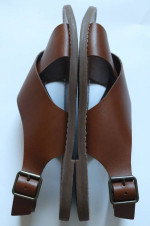 New Women's Size 7.5 Madewell Brown Leather Sandals Shoes