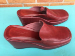 SHOES - Kenneth Cole Reaction Red Leather Wedges Size 8.5
