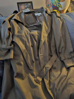 London Fog trench coat/ M K Shoes