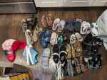 27 pairs of toddler and kids shoes