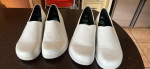 NEW! Ladies Landau Foot Wear RX White Slip On Nursing Comfort Clogs Shoes Size 9