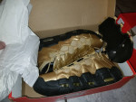 Nike Air Money Gold Shoes (Brand New in Box) men's 8.5 Woman’s 10