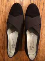Mephisto Women's Brown Suede Wedge Shoes size 9 1/2