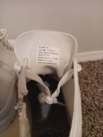 Unworn white shoes